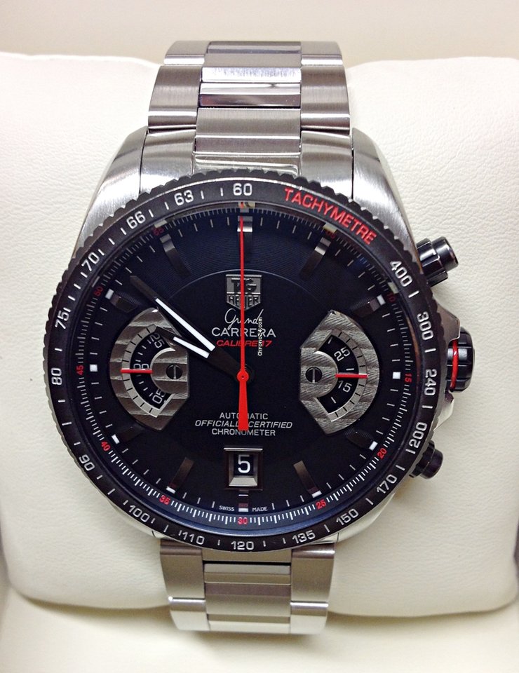 IMG_9081 TAG Heuer Grand Carrera Mens watch Unisex Automatic Steel CAV511C Replica 6