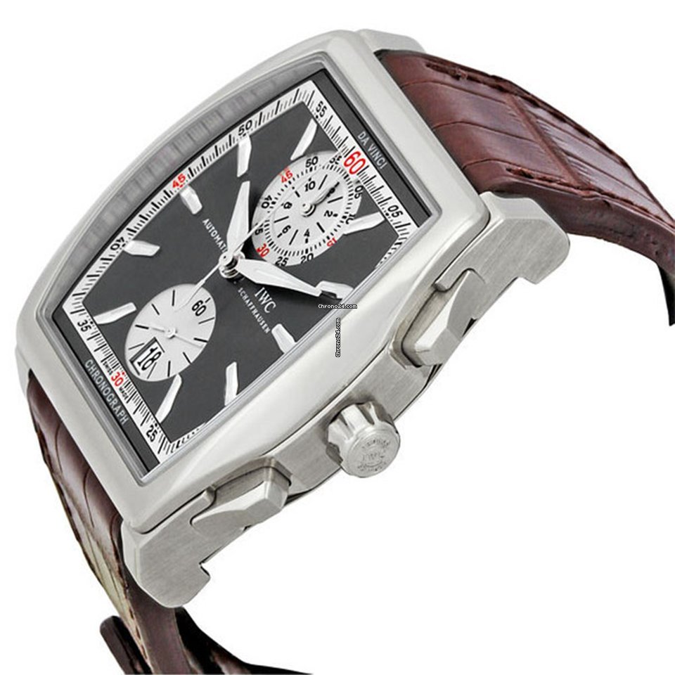 IWC Da Vinci Chronograph Mens watch Unisex Automatic White gold IW376401 Replica 6