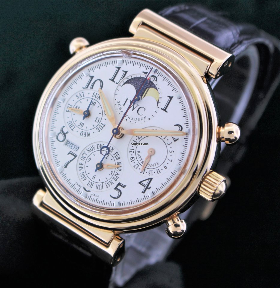IMG_9081 IWC Da Vinci Perpetual Calendar Mens watch Unisex Automatic Yellow gold IW3754 Replica 6