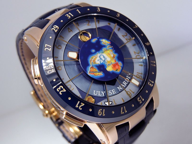 IMG_9081 Ulysse Nardin Moonstruck Mens watch Unisex Automatic Rose gold 1062-113 Replica 6