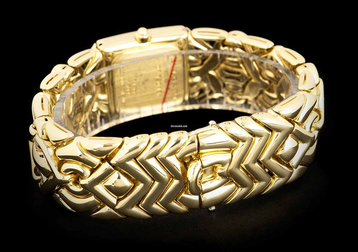 IMG_9081 Bulgari Parentesi Womens watch Quartz Yellow gold Bulgari BJ06 Replica 6