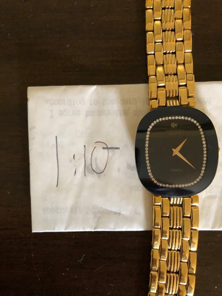 IMG_9081 Raymond Weil Othello Mens watch Unisex Quartz Yellow gold 160 Replica 6