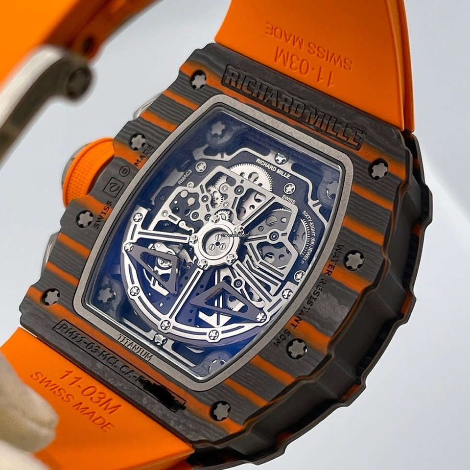 Richard Mille RM 011 Mens watch Unisex Automatic Carbon RM11-03 CA-FQ Replica 6