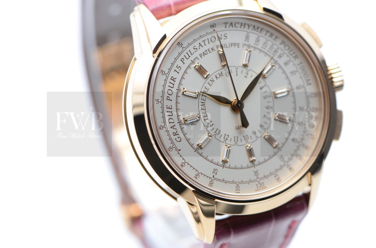 IMG_9081 Patek Philippe Chronograph Womens watch Automatic Rose gold 4675R-001 Replica 6