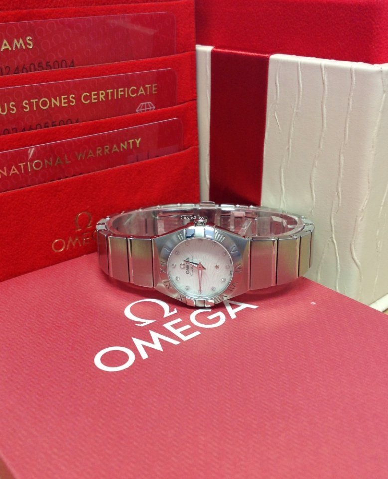 IMG_9081 Omega Constellation Quartz Womens watch Quartz Steel 123.10.24.60.55.004 Replica 6