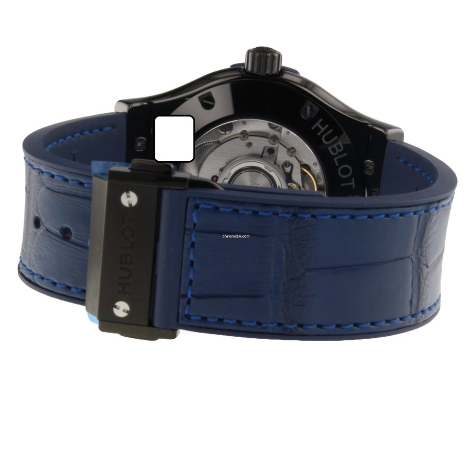 IMG_9081 Hublot Classic Fusion Blue Mens watch Unisex Automatic Ceramic 542CM7170LR Replica 6