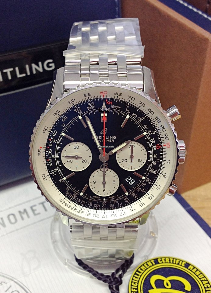 IMG_9081 Breitling Navitimer 01 Mens watch Unisex Automatic Steel AB0121 Replica 6