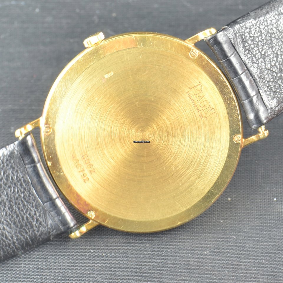 IMG_9081 Piaget Mens watch Unisex Quartz Yellow gold 8062 Replica 6