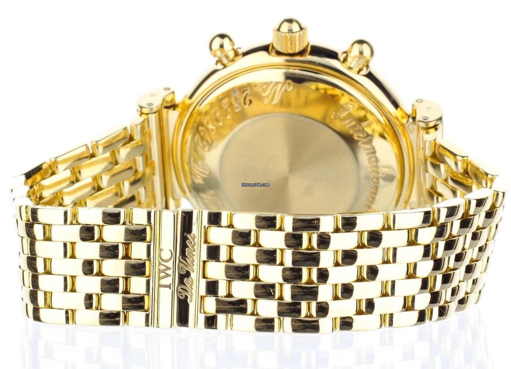 IMG_9081 IWC Da Vinci Perpetual Calendar Mens watch Unisex Automatic Yellow gold IW9252-01 Replica 6
