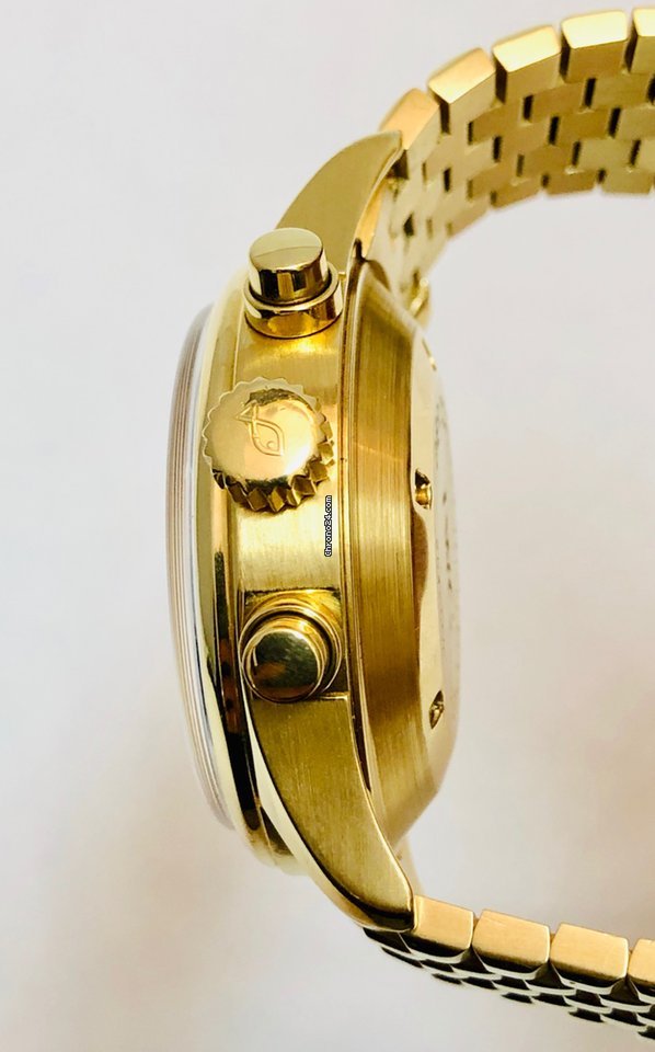 IWC Pilot Double Chronograph Mens watch Unisex Automatic Yellow gold IW3713 Replica 6