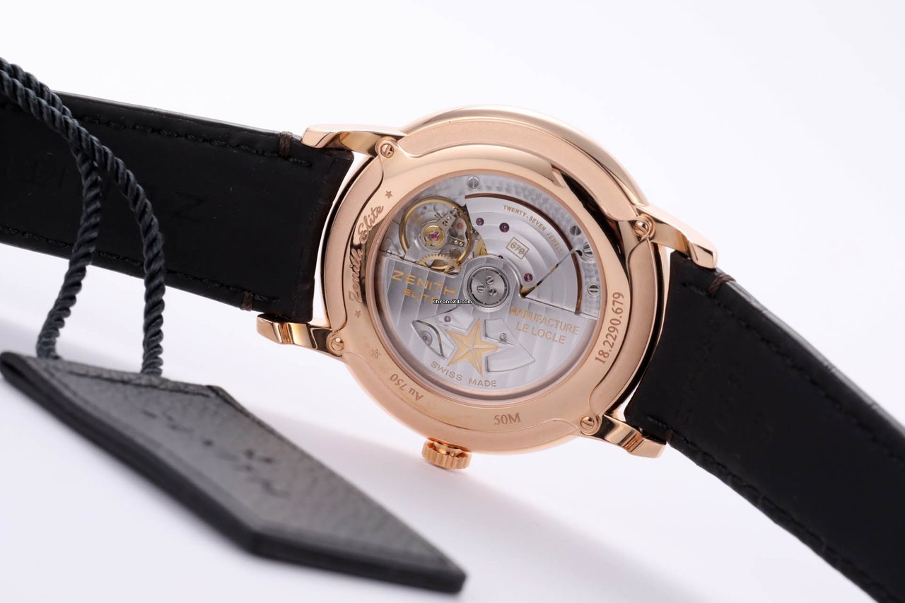 IMG_9081 Zenith Elite Mens watch Unisex Automatic Rose gold 18.2290.679 01.C498 Replica 6