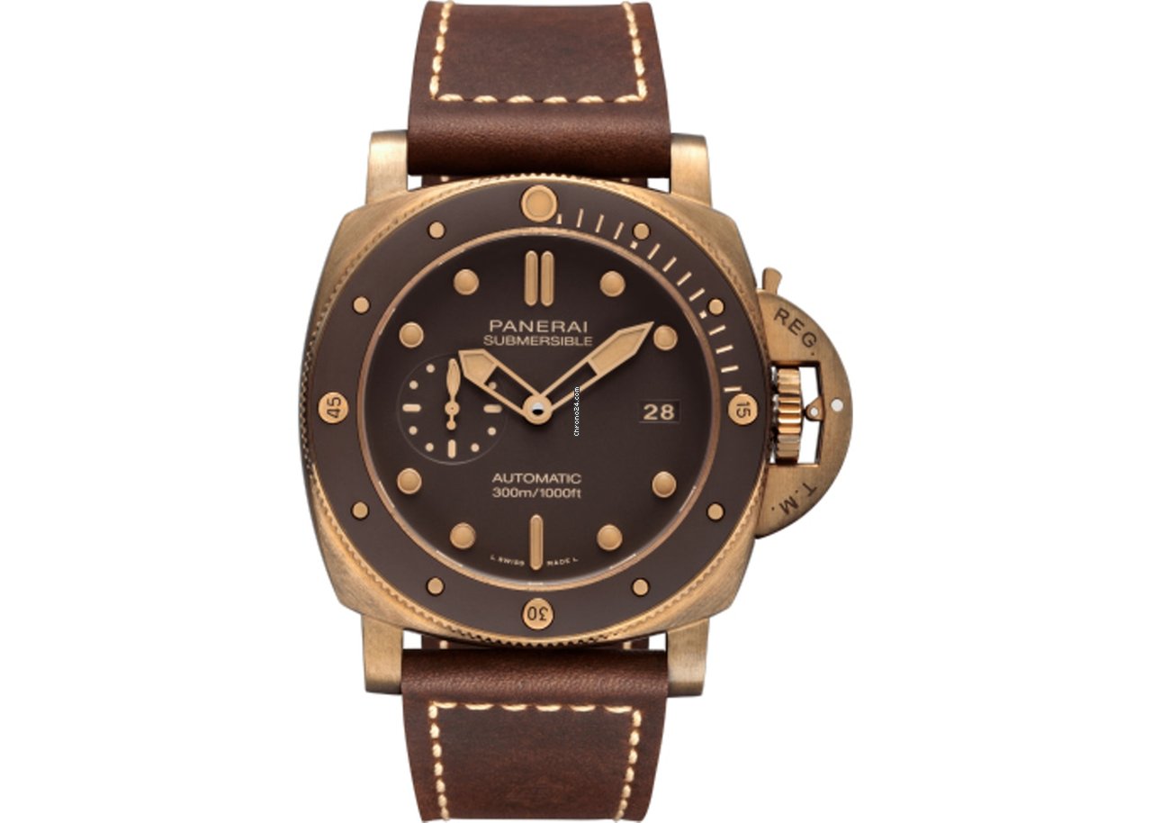 IMG_9081 Panerai Luminor Submersible Mens watch Unisex Automatic Bronze pam00968 Replica 6
