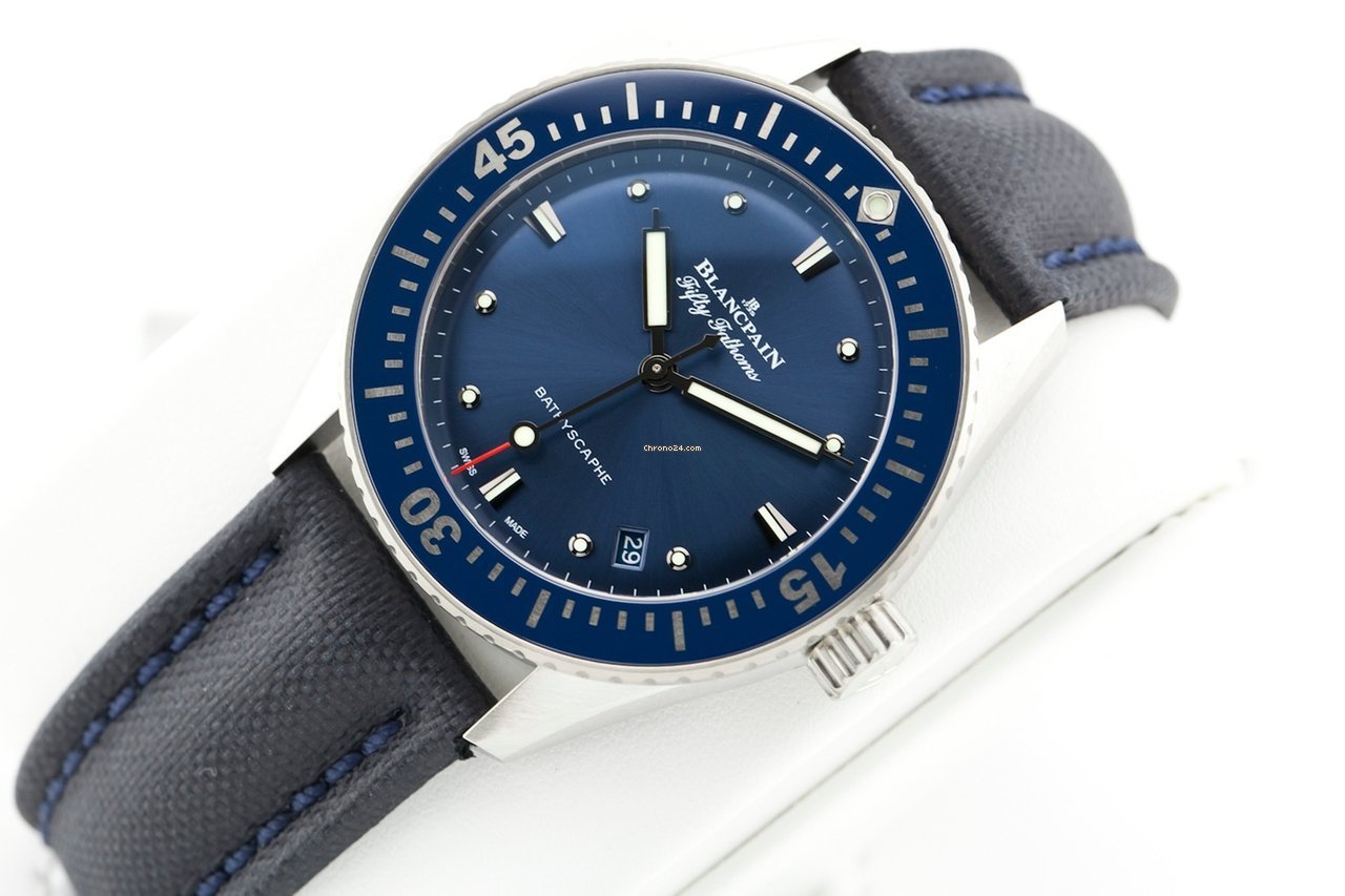 IMG_9081 Blancpain Fifty Fathoms Bathyscaphe Mens watch Unisex Automatic Steel 5100-1140-O52A Replica 6