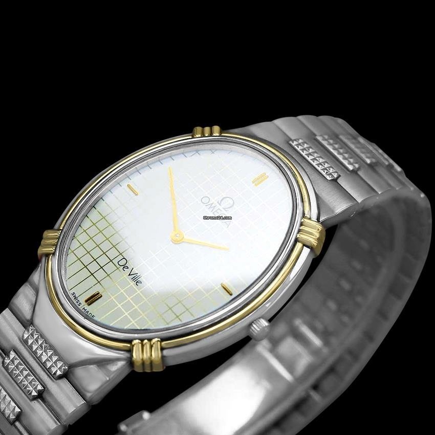 Omega De Ville Mens watch Unisex Quartz Gold Steel AB 2 Replica 6