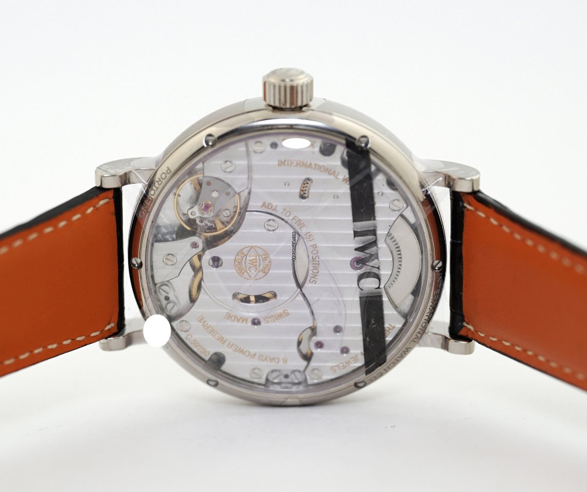 IMG_9081 IWC Portofino Hand-Wound Mens watch Unisex Manual winding White gold IW516101 Replica 6