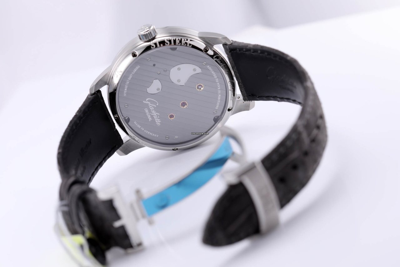 IMG_9081 Glashutte Original PanoInverse Mens watch Unisex Manual winding Steel 1-66-06-04-22-05 Replica 6