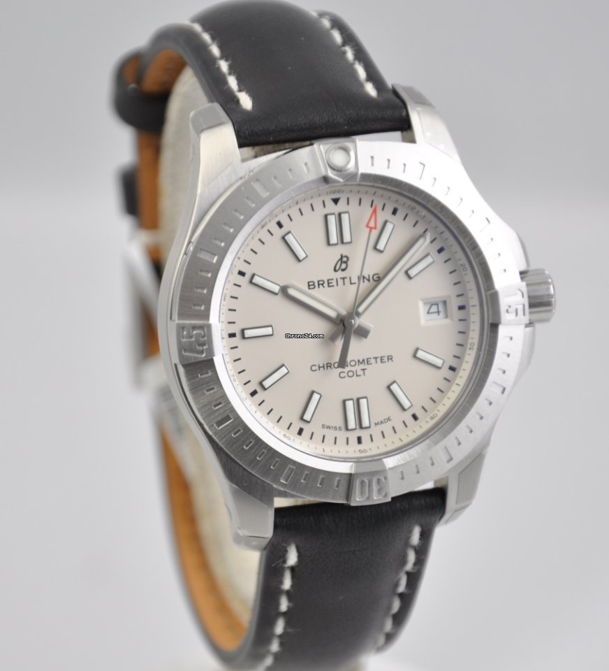 IMG_9081 Breitling Chronomat Colt Mens watch Unisex Automatic Steel A17313101G1X1 Replica 6