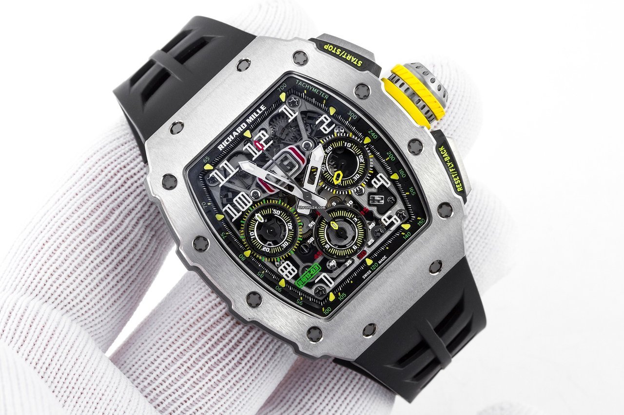 IMG_9081 Richard Mille RM 011 Mens watch Unisex Automatic Titanium RM 11-03 Ti Replica 6
