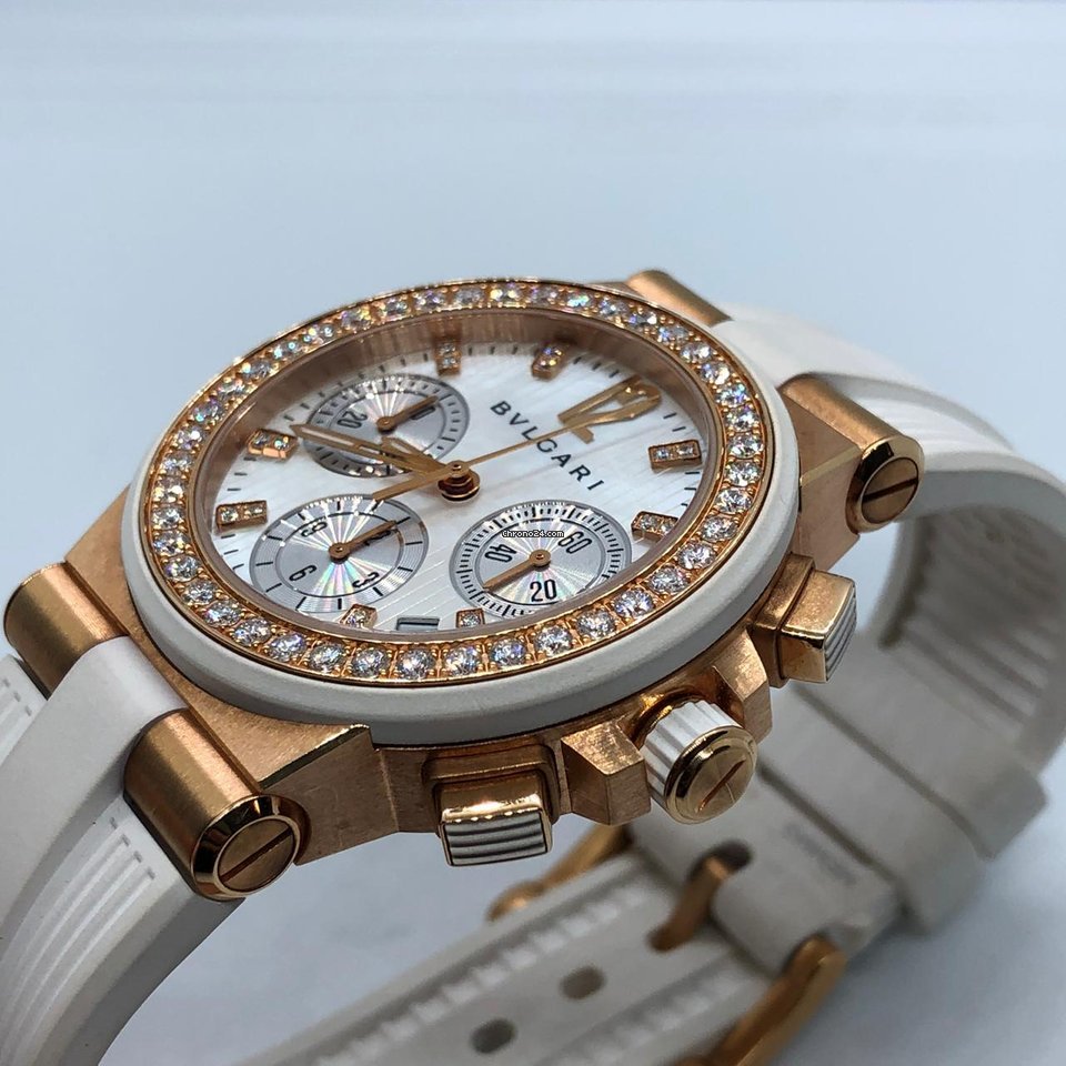 IMG_9081 Bulgari Diagono Womens watch Automatic Rose gold DGP35WGDWVDCH.8 Replica 6