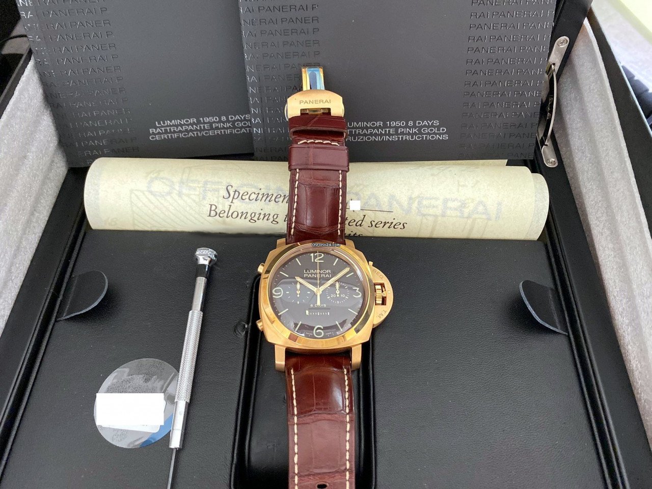IMG_9081 Panerai Special Editions Manual winding Rose gold PAM00319 Replica 6