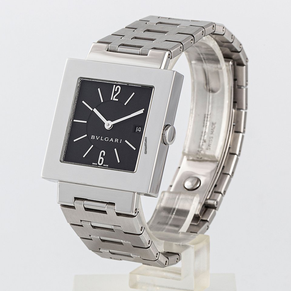 Bulgari Quadrato Womens watch Quartz Steel SQ 27 SSD Replica 6