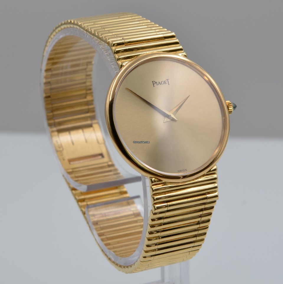 IMG_9081 Piaget Altiplano Mens watch Unisex Manual winding Yellow gold 9025 Replica 6