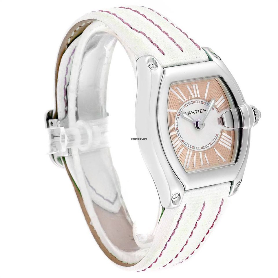 IMG_9081 Cartier Roadster Womens watch Quartz Steel W62054V3 Replica 6