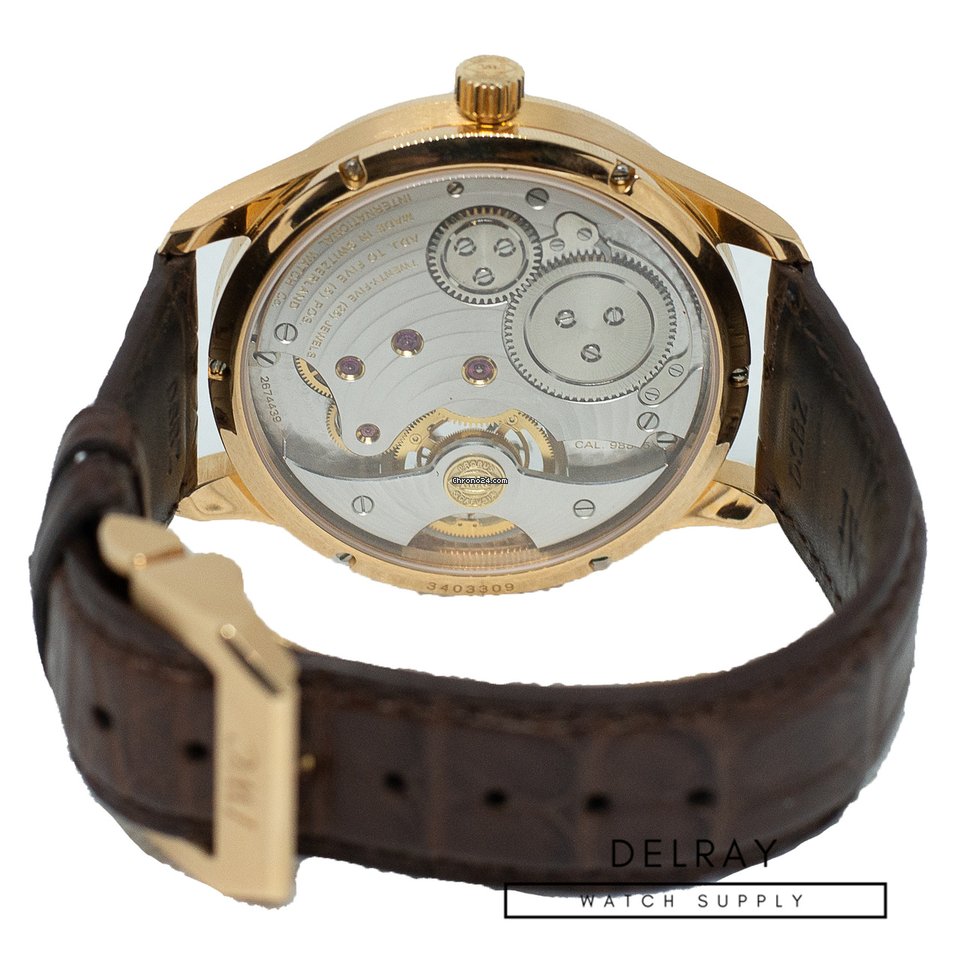 IMG_9081 IWC Portuguese Tourbillon Mens watch Unisex Manual winding Rose gold IW544602 Replica 6