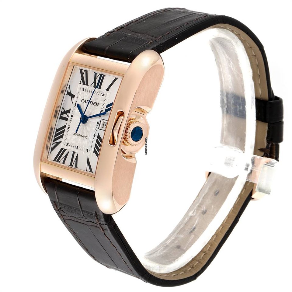 Cartier Tank Anglaise Womens watch Automatic Rose gold W5310005 Replica 6