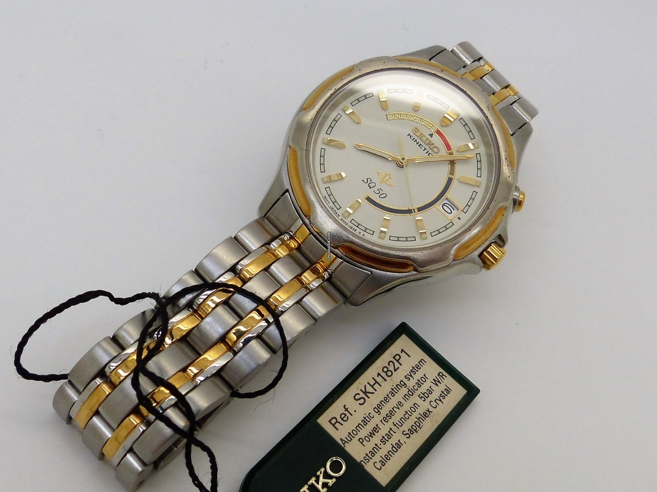 IMG_9081 Seiko Kinetic Mens watch Unisex Quartz Steel SKH181P1 Replica 6