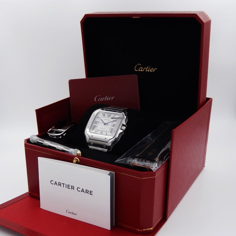 Cartier Santos Mens watch Unisex Automatic Steel WSSA0009 Replica 6