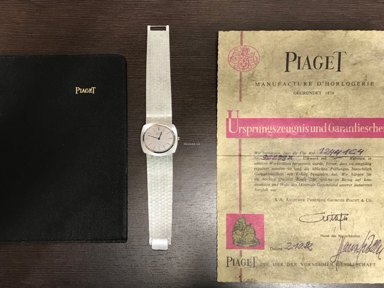 IMG_9081 Piaget Mens watch Unisex Automatic White gold 12441C4 Replica 6