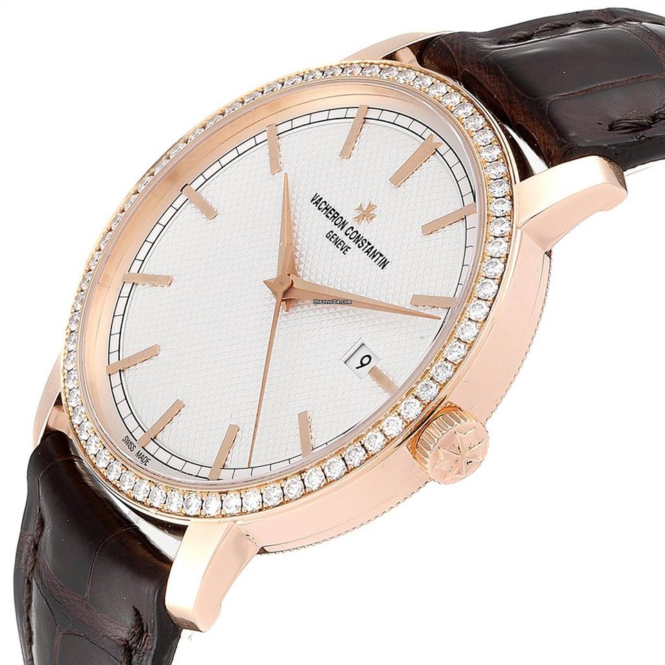 IMG_9081 Vacheron Constantin Traditionnelle Mens watch Unisex Automatic Rose gold 85520 000R-9850 Replica 6
