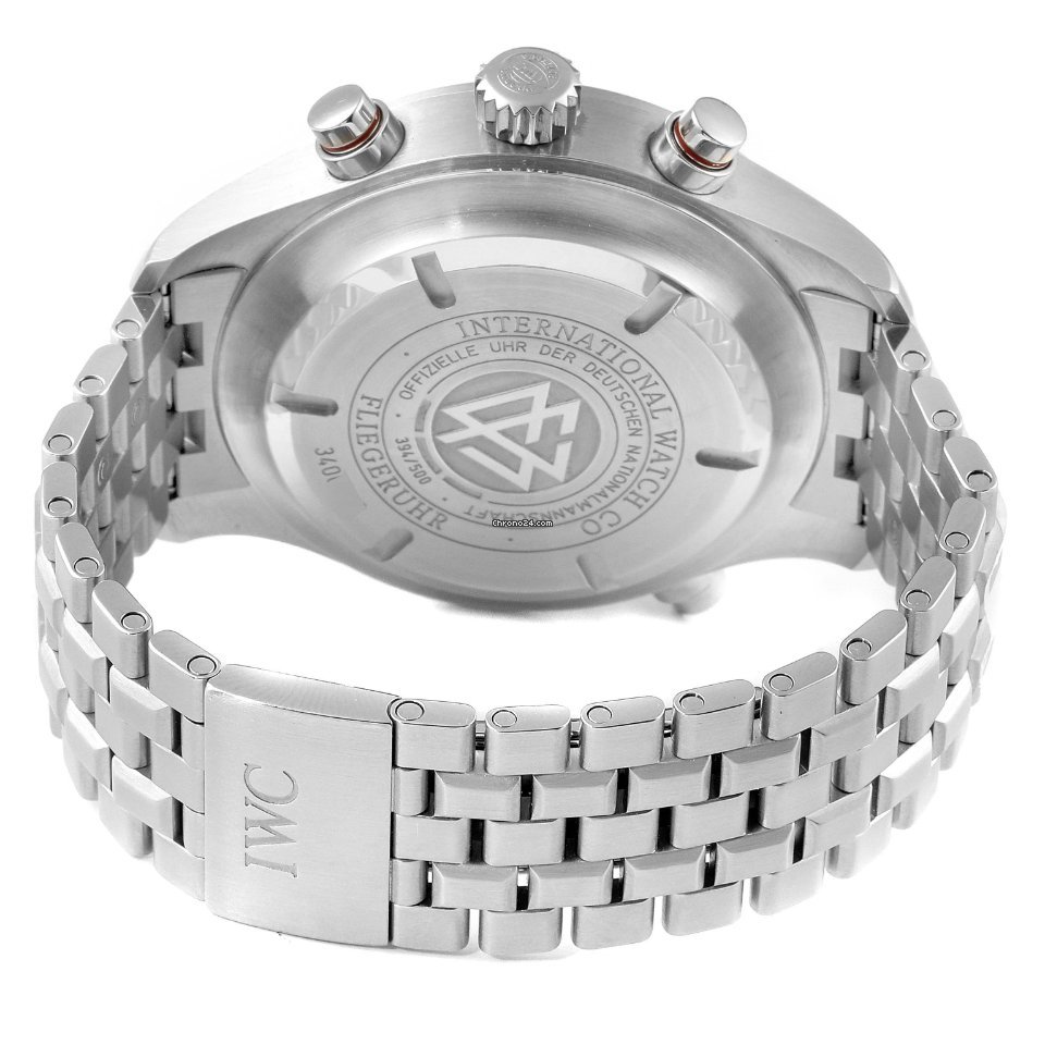 IMG_9081 IWC Pilot Double Chronograph Mens watch Unisex Automatic Steel IW371803 Replica 6