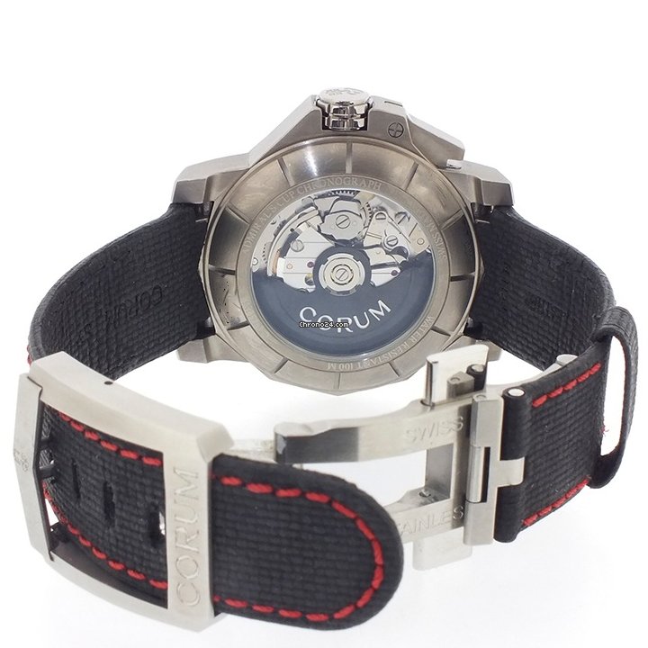 IMG_9081 Corum Admirals Cup Seafender Centro Mens watch Unisex Automatic Titanium 961.101.04 F231 AN14 Replica 6