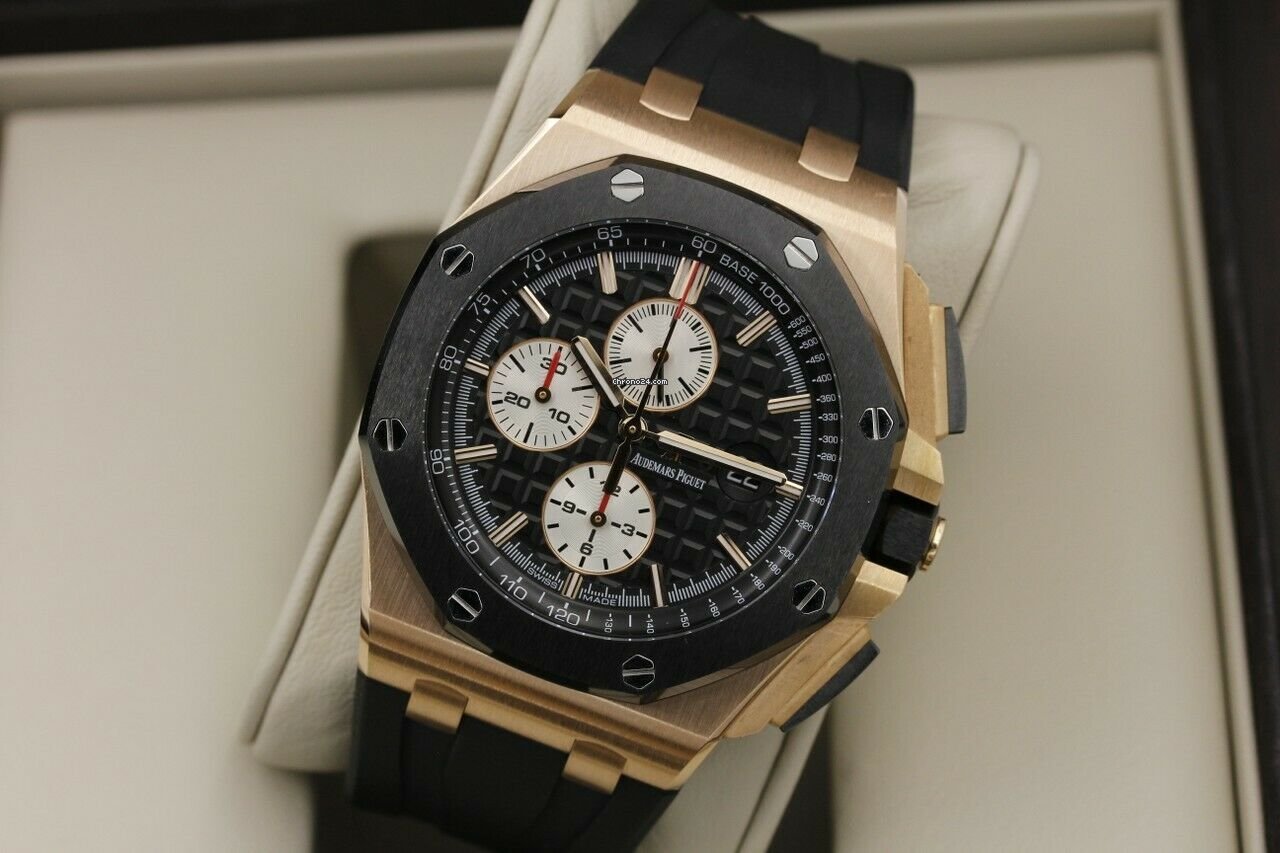 Audemars Piguet Royal Oak Offshore Chronograph Mens watch Unisex Automatic Rose gold 26400OR.OO.A002CA.01 Replica 6