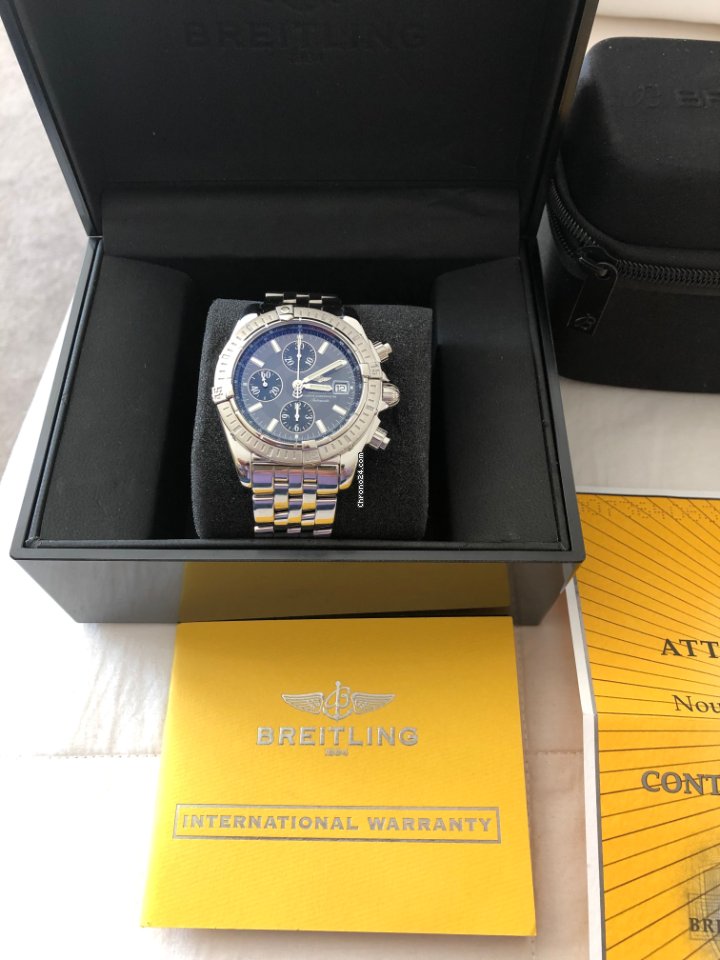 IMG_9081 Breitling Chronomat Evolution Mens watch Unisex Automatic A1335611F517 Replica 6