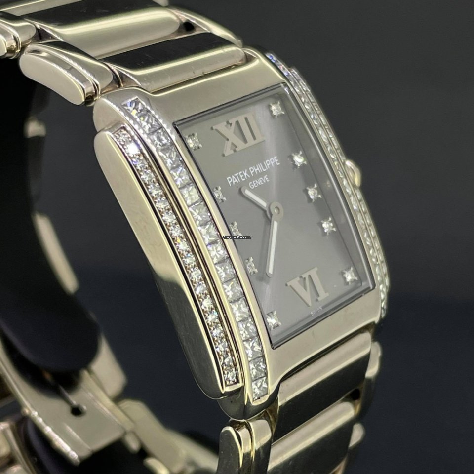 IMG_9081 Patek Philippe Twenty~4 Womens watch Quartz White gold 4910 20G-010 Replica 6