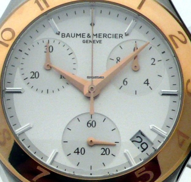 IMG_9081 Baume & Mercier Linea Womens watch Quartz Gold Steel MOA10016 Replica 6