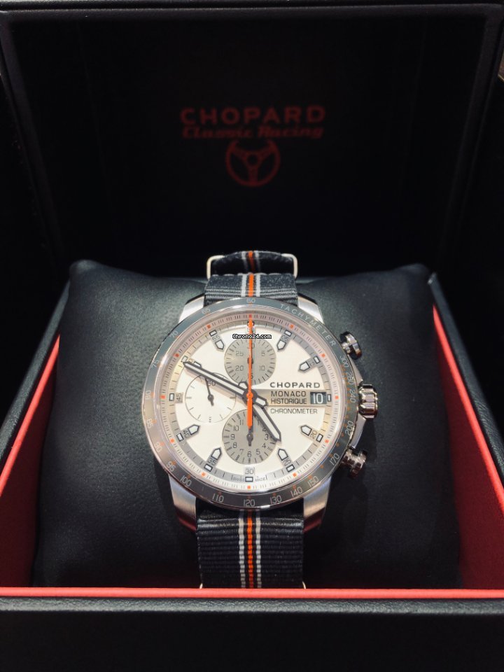 IMG_9081 Chopard Grand Prix de Monaco Historique Mens watch Unisex Automatic Titanium 168570-3002 Replica 6