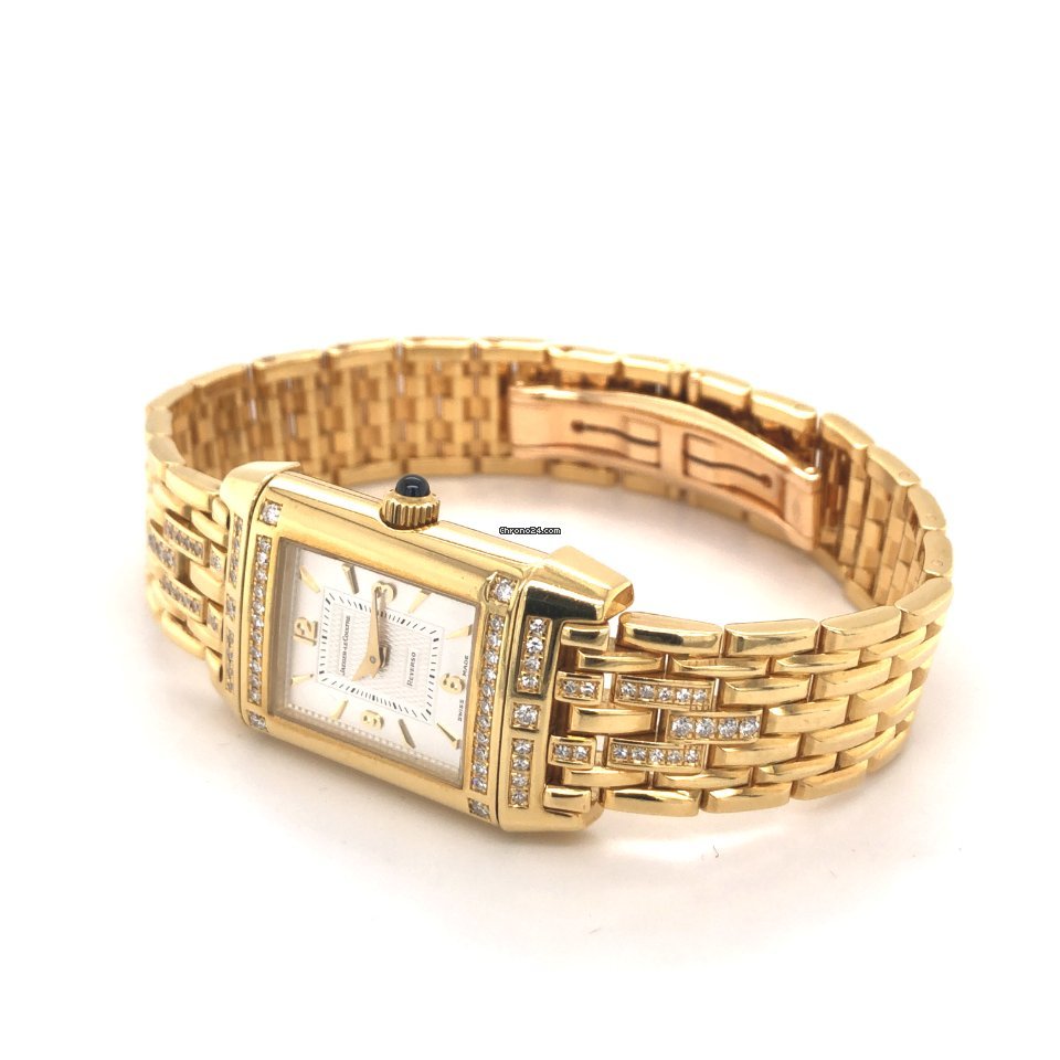 IMG_9081 Jaeger-LeCoultre Reverso Lady Womens watch Manual winding Yellow gold 265.1.86 Replica 6