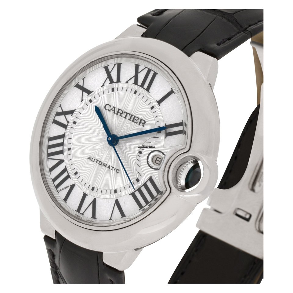 IMG_9081 Cartier Ballon Bleu 42mm Mens watch Unisex Automatic White gold W6901351 Replica 6