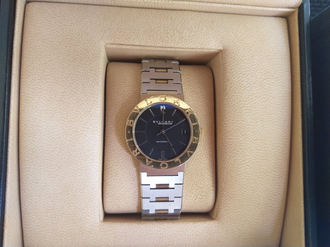 IMG_9081 Bulgari Bulgari Mens watch Unisex Automatic Gold Steel BB 33 SG AUTO Replica 6