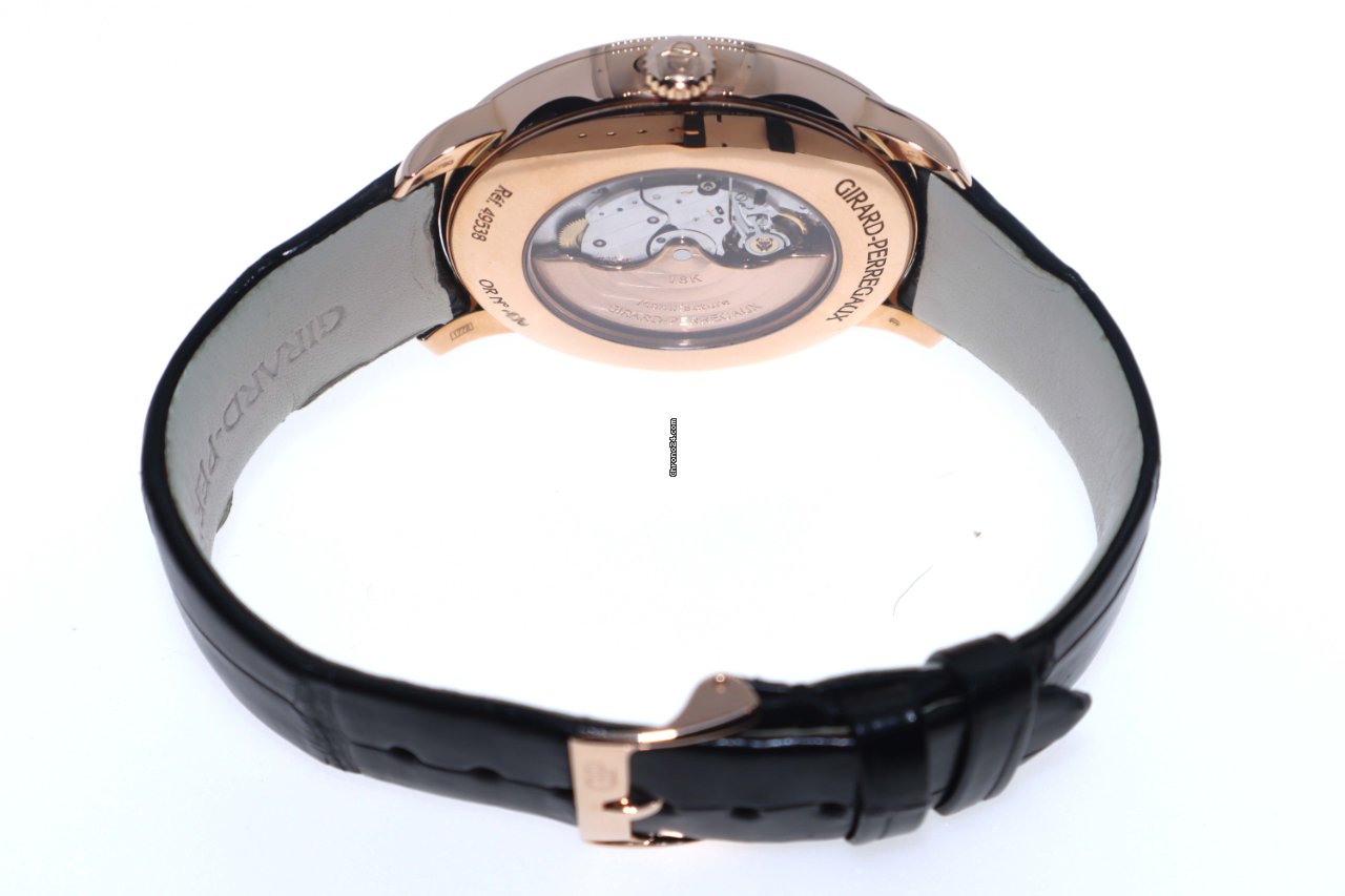 IMG_9081 Girard Perregaux 1966 Mens watch Unisex Automatic Rose gold 49538-52-131-BK6A Replica 6