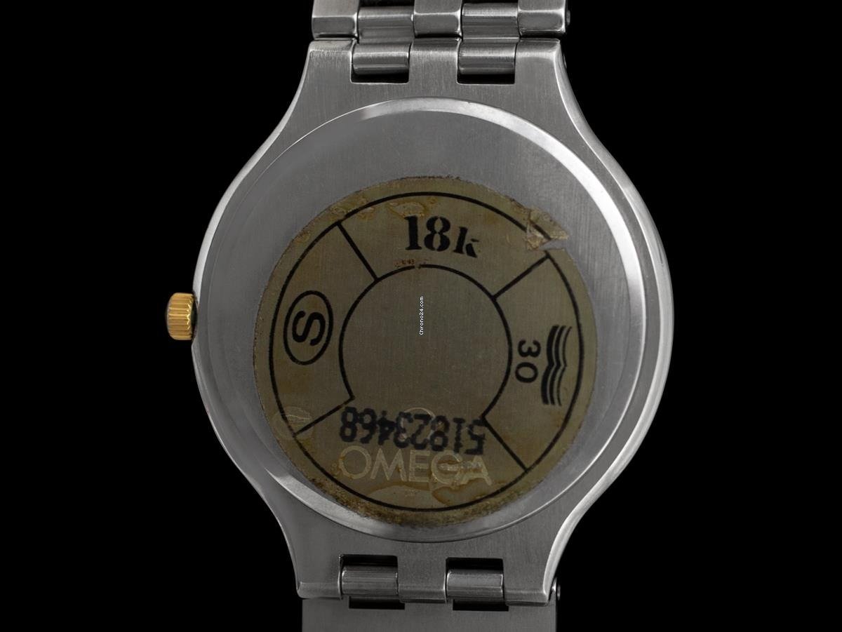 IMG_9081 Omega De Ville Mens watch Unisex Quartz Gold Steel 7458 Replica 6