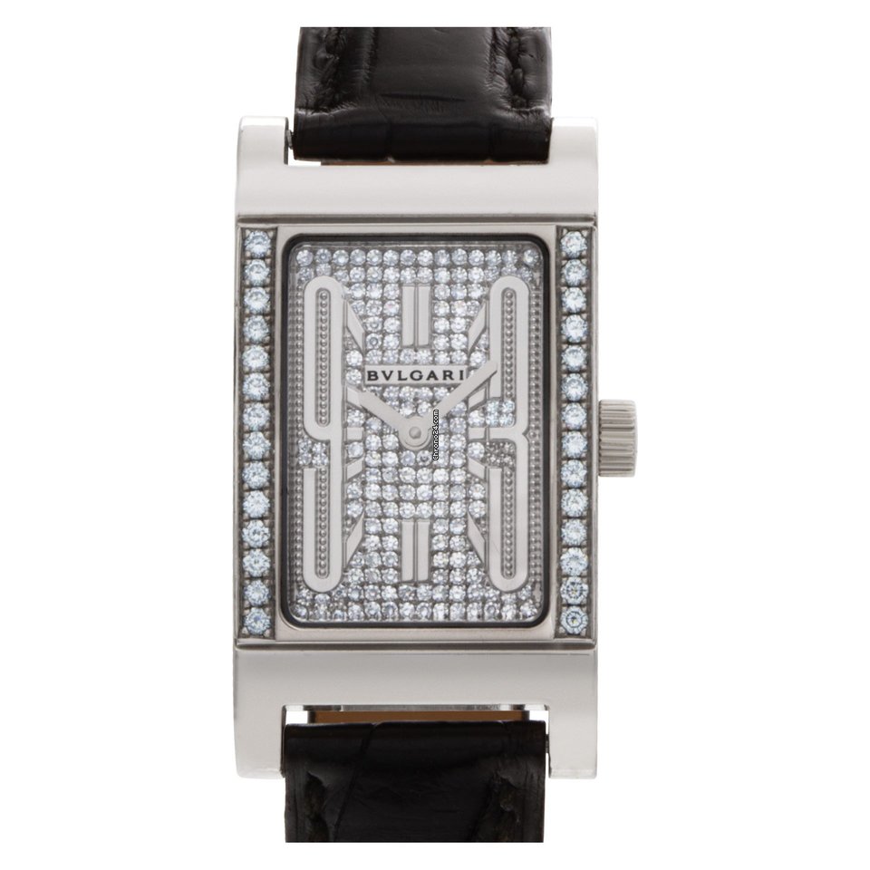 Bulgari Rettangolo Quartz White gold RT W39 G Replica 6