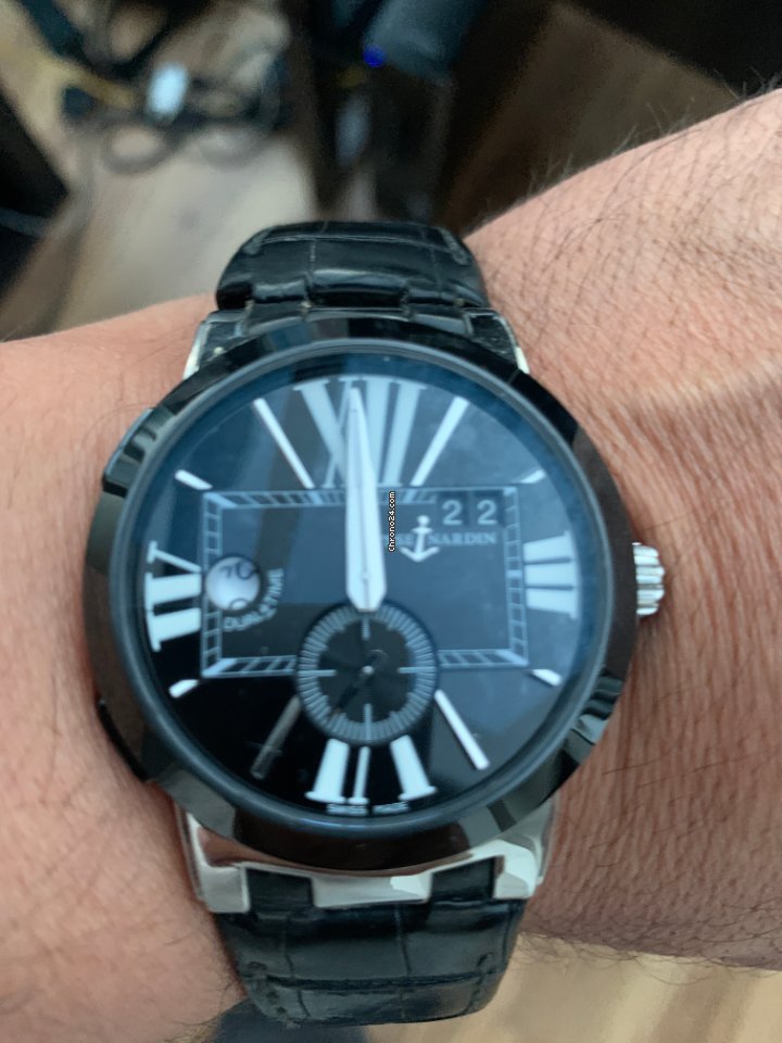 IMG_9081 Ulysse Nardin Executive Dual Time Mens watch Unisex Automatic Steel 243-00 42 Replica 6