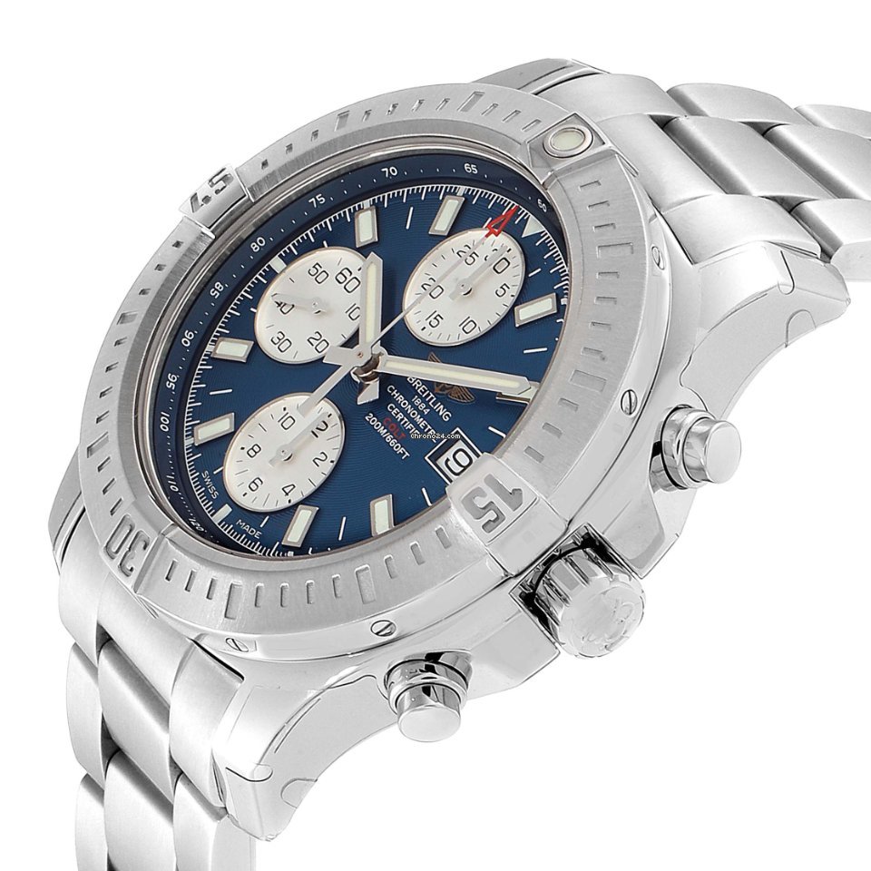 IMG_9081 Breitling Colt Chronograph Automatic Mens watch Unisex Automatic Steel A13035 Replica 6