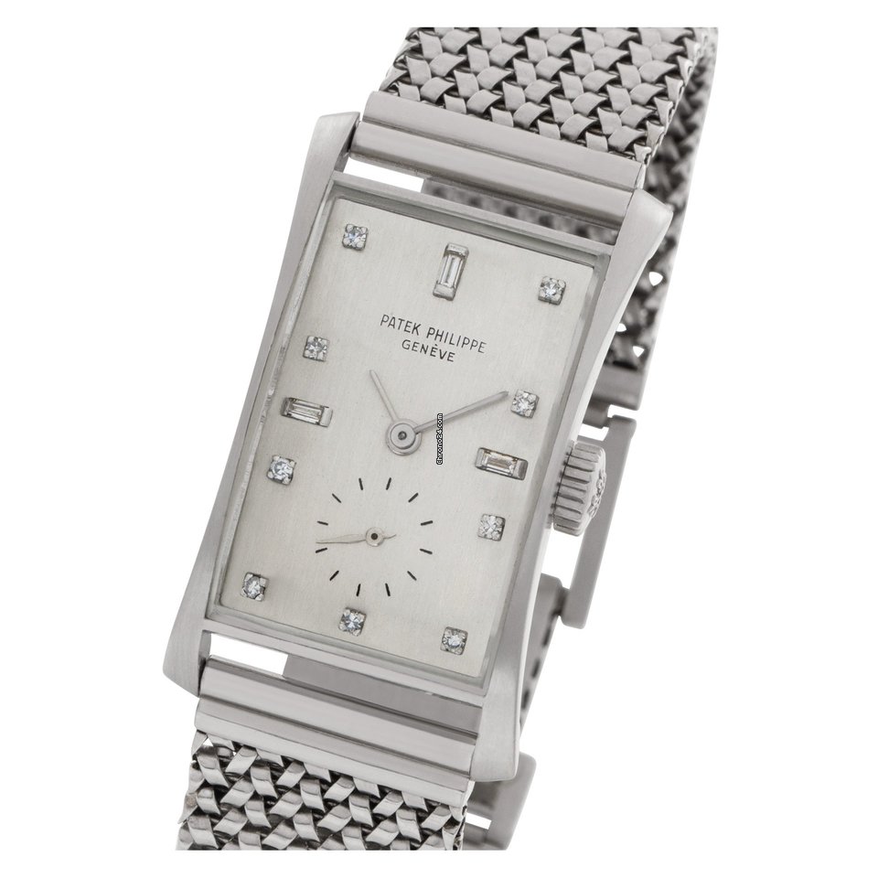 Patek Philippe Hour Glass Mens watch Unisex Manual winding Platinum 1593 Replica 6