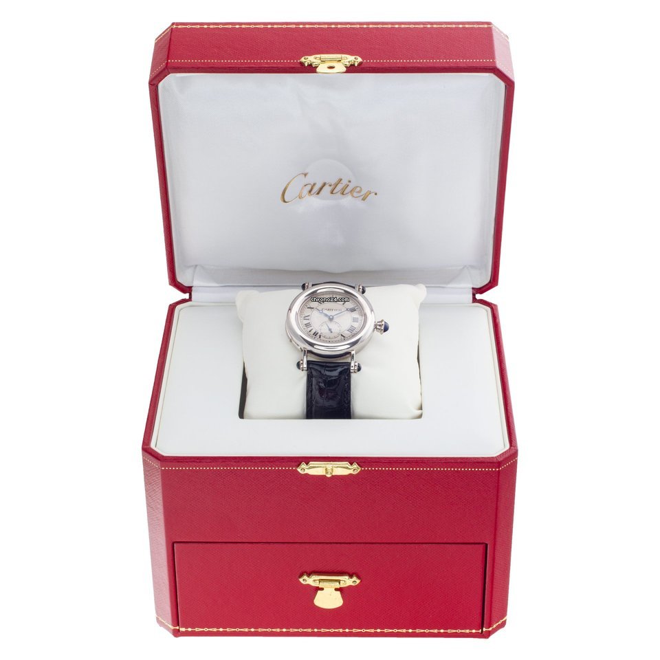 IMG_9081 Cartier Diabolo Mens watch Unisex Manual winding Platinum 1462 Replica 6